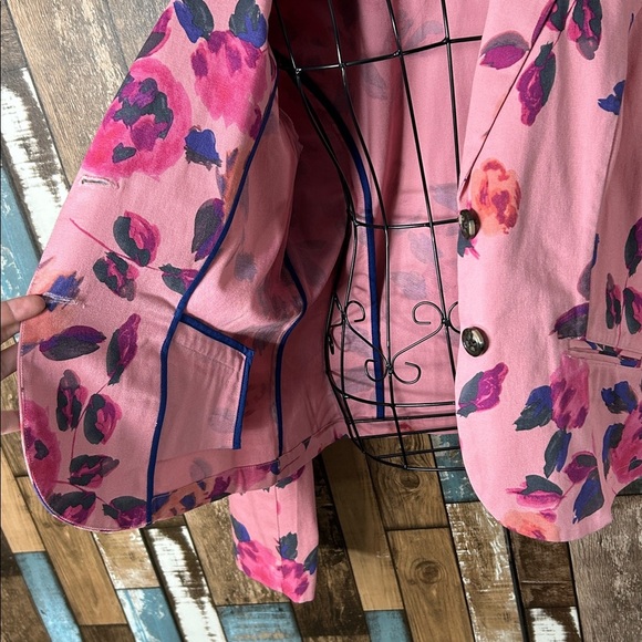 CAbi Pink and Purple Floral Jacket - Picture 12 of 16